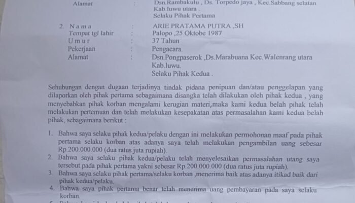 Soal Dugaan Penipuan, Ari Pratama: Sudah Selesai, Hanya Miskomunikasi