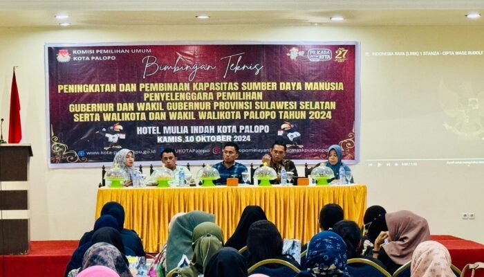 KPU Palopo Gelar Bimtek Peningkatan Kapasitas SDM Penyelenggara Pilkada 2024