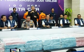 Polri Sita Rp78,1 Miliar dari Sindikat Judi Online Internasional