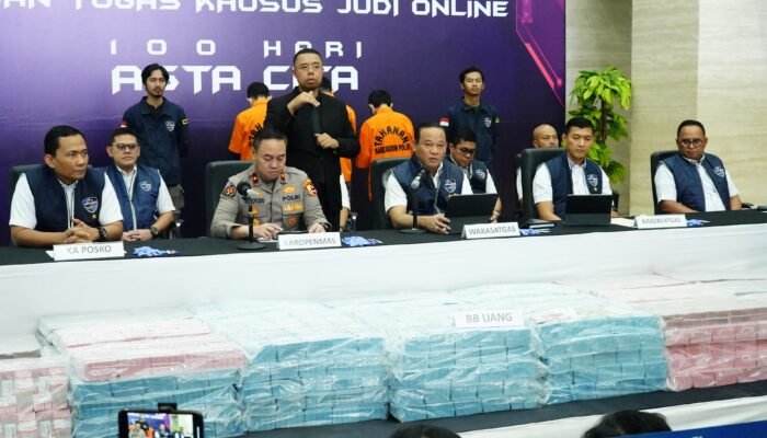 Polri Sita Rp78,1 Miliar dari Sindikat Judi Online Internasional