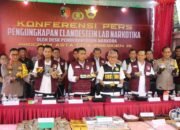 Polri Ungkap Jaringan Produksi Narkoba Terbesar di Indonesia