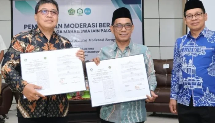 IAIN Palopo dan Kemenag Teken MoU untuk Penguatan Moderasi Beragama