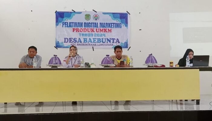 Sandiman Diskominfo Lutra Jadi Narasumber Pelatihan Digital Marketing Produk UMKM