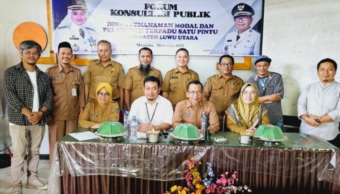 DPMPTSP Luwu Utara Gelar Forum Komunikasi Masyarakat dan Forum Konsultasi Publik