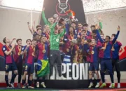 Barcelona Angkat Trofi Piala Super Spanyol ke-15 Usai Tundukkan Real Madrid 5-2