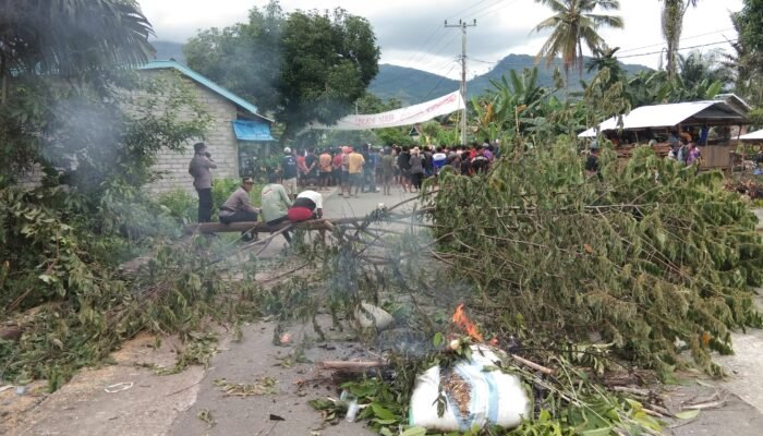 Aksi Demonstrasi Warga di Parekaju Luwu, Dipicu Sengketa Lahan