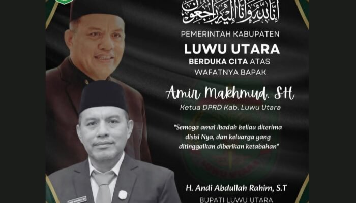 Ketua DPRD Lutra Wafat, Bupati Andi Rahim: Selamat Jalan, Sahabatku!