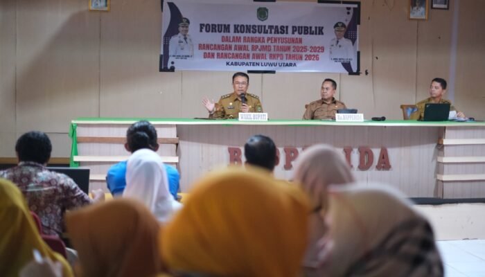 Bapperida Luwu Utara Gelar Forum Konsultasi Publik Bahas RPJMD dan RKPD