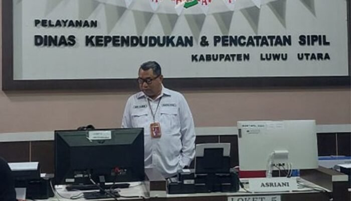 Disdukcapil Lutra Raih Predikat Kinerja Sangat Baik dengan Nilai Tertinggi