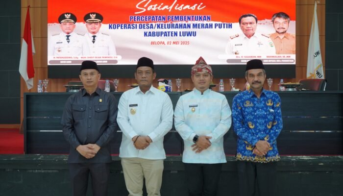 Pemkab Luwu Sosialisasikan Percepatan Pembentukan Koperasi Desa/Kelurahan Merah Putih