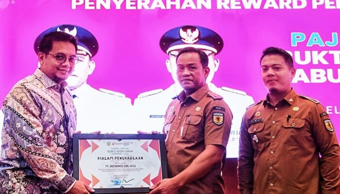 Masmindo Terima Penghargaan dari Pemkab Luwu atas Kepatuhan Pembayaran Pajak