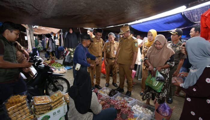 Pastikan Ketersediaan Pangan, Bupati Luwu Kunjungi Pasar Tradisional