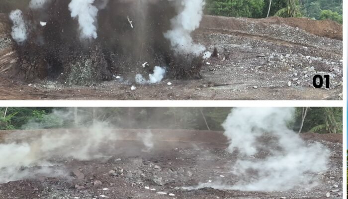 PT Masmindo Dwi Area Sukses Laksanakan First Blasting di Proyek Tambang Emas Awak Mas
