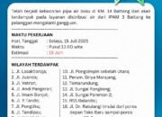 PDAM Palopo Umumkan Gangguan Layanan Air Bersih