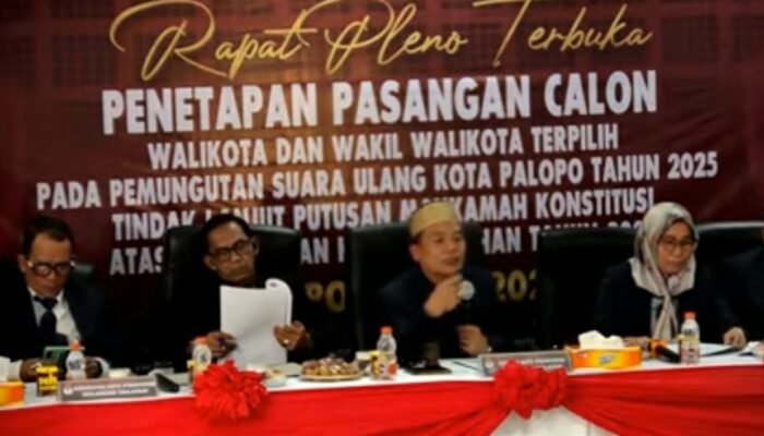 KPU Tetapkan Naili Trisal–Ahmad Syarifuddin Sebagai Walikota dan Wakil Walikota Palopo