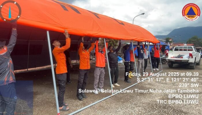 BPBD Luwu Kirim Personel Bantu Tangani Kebakaran di Sorowako