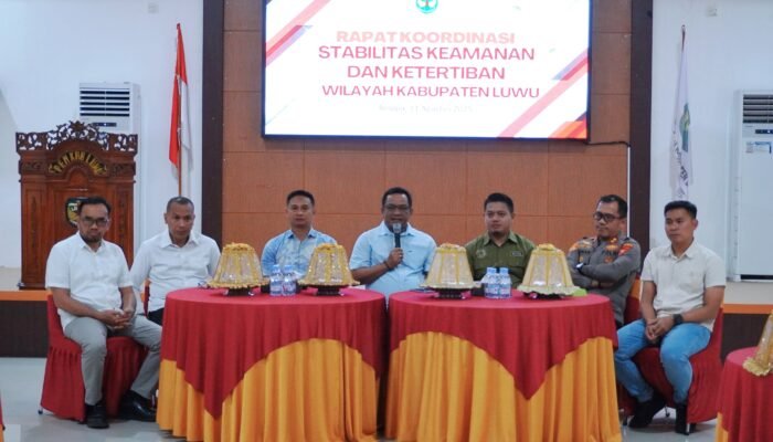 Bupati Luwu Pimpin Rakor Stabilitas Keamanan, Tegaskan Tidak Ada Kenaikan Pajak