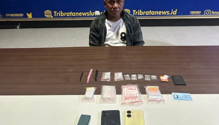 Polisi Ringkus Pengedar Sabu di Ponrang, Barang Bukti 8 Sachet Diamankan