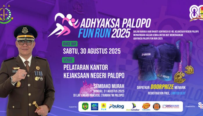 Meriahkan Hari Bhakti Adhyaksa ke-80, Kejari Palopo Gelar Fun Run hingga Pasar Murah
