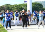 Semarak HUT Demokrat: Pata-Dhevy Hadir, Warga Antusias Ikut Senam dan Donor Darah
