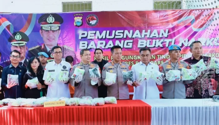 Polda Sulsel Musnahkan 44 Kilogram Sabu Senilai Rp44 Miliar