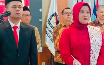 Adnan Husain & Nurmaningsi Resmi Jabat Komisioner KPU Palopo