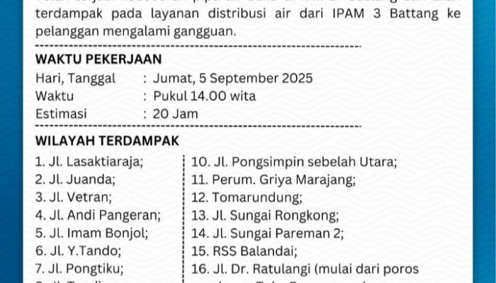 Pipa Bocor di KM 17, 16 Wilayah Palopo Alami Gangguan Air Bersih