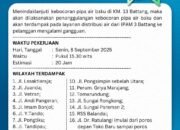 Kebocoran Pipa di Battang, Layanan Air Bersih Palopo Terganggu