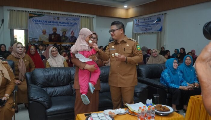 400 Balita di Luwu Ikuti Gerakan Gemar Makan Telur, Upaya Cegah Stunting