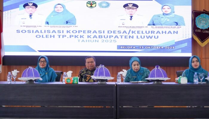 Perkuat Ekonomi Desa, Pemkab Luwu Dorong Pembentukan Koperasi PKK di Tiap Kelurahan