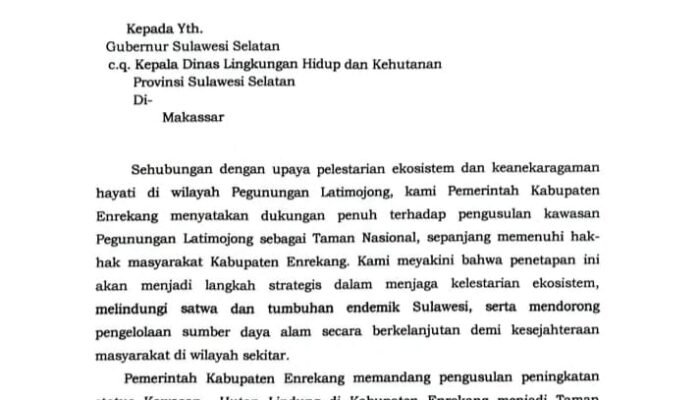 Pemerintah Enrekang Dukung Pengusulan Gunung Latimojong Jadi Taman Nasional