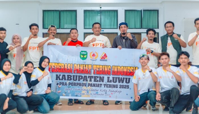 Bupati Luwu Lepas 12 Atlet Panjat Tebing ke Pra Porprov Pangkep