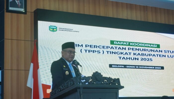 Dorong Luwu Bebas Stunting, Bupati Patahudding Tekankan Efektivitas dan Kerja