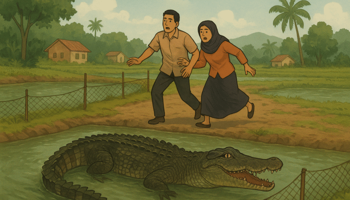 Warga Luwu Hilang di Empang, Dua Keluarga Diserang Buaya