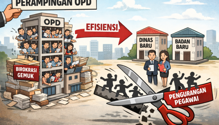 Efisiensi Birokrasi, Pemkot Palopo Resmi Merger Sejumlah OPD