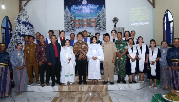Wabup Dhevy Bijak Hadiri Natal GPIL, Tekankan Pentingnya Keluarga dan Toleransi