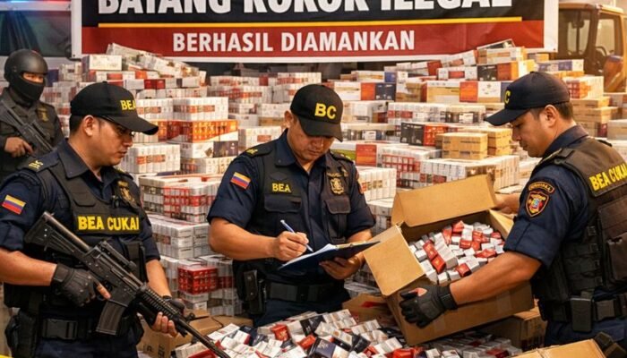 Bea Cukai Gencarkan Razia, 11 Juta Batang Rokok Ilegal Berhasil Diamankan