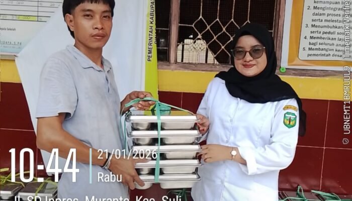 Perkuat Gizi Anak Sekolah, SPPG Suli Distribusikan Makan Bergizi Gratis