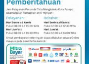 Perumda Tirta Mangkaluku Sesuaikan Jam Pelayanan Selama Ramadan 1447 H