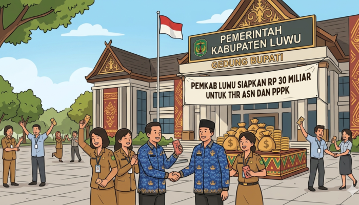 Pemkab Luwu Siapkan Rp30 Miliar untuk THR ASN dan PPPK