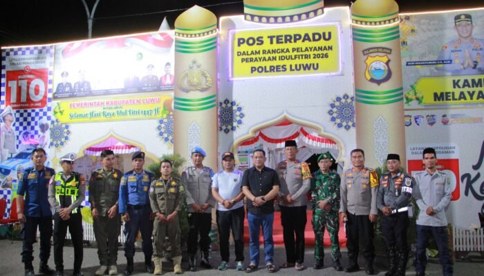 Bupati Luwu Tinjau Pos Operasi Ketupat, Pastikan Mudik Aman dan Nyaman