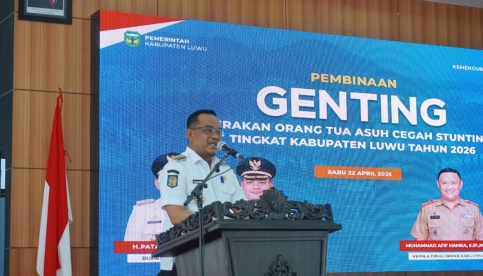 Bupati Luwu Gaungkan GENTING, Ajak Semua Elemen Perangi Stunting