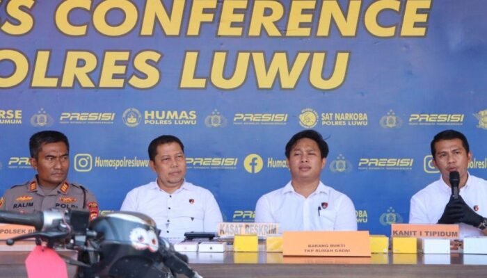Polres Luwu Ungkap Kasus Curat di Empat TKP, Empat Pelaku Diamankan