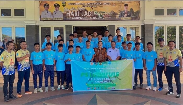 Sekda Luwu Lepas Tim Sepak Bola U-15 ke Kejuaraan Provinsi Sulsel
