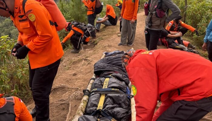 Jatuh dari Hammock di Ketinggian, Pendaki Gunung Bulu Baria Dievakuasi Tim SAR