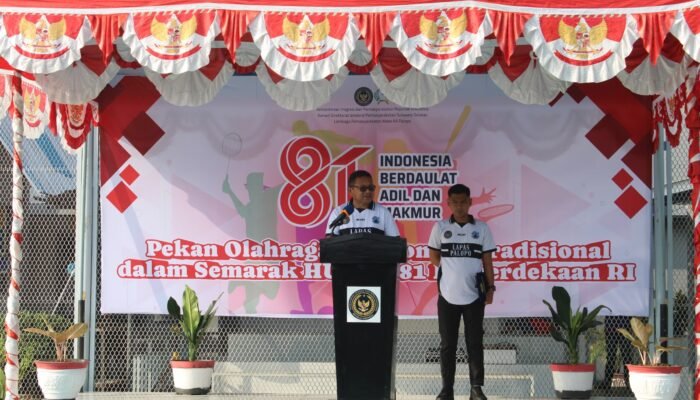Semarak HUT RI ke-81, Lapas Palopo Gelar Pekan Olahraga dan Lomba Tradisional