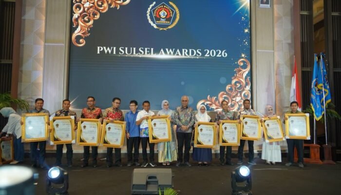Dukung Profesionalisme Pers Luwu, PT Masmindo Raih PWI Sulsel Awards 2026