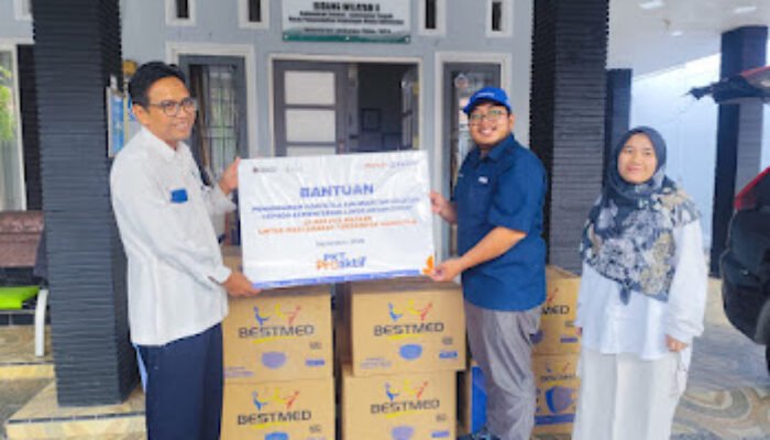 Pupuk Kaltim Salurkan 76.400 Masker untuk Warga Terdampak Karhutla