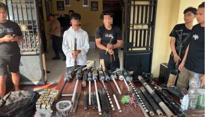 10 Papporo dan Ratusan Peluru Disita, 2 Pemuda Diamankan Polisi